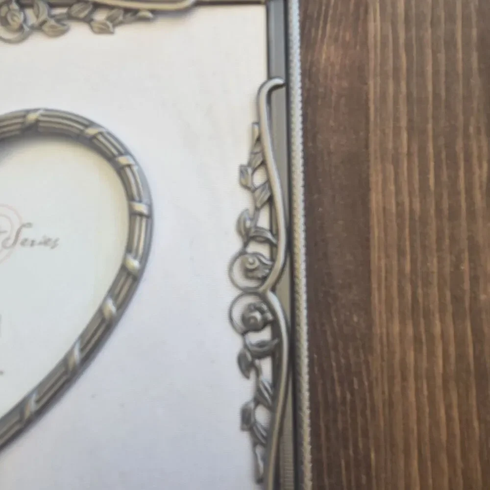 Burnes of Boston Signature Series Heart Picture Frame 3x3 Silver Tone